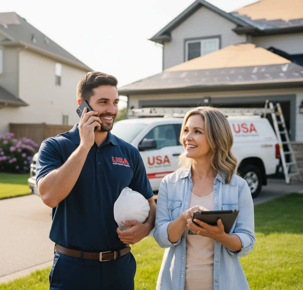 USA Roof Repair Experts customer support in Center Cross